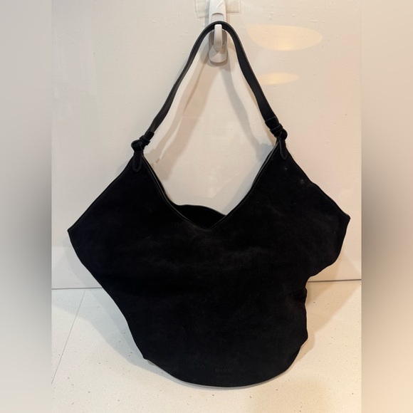 KHAITE Lotus Black Suede Women's Bag tote medium - Picture 5 of 14